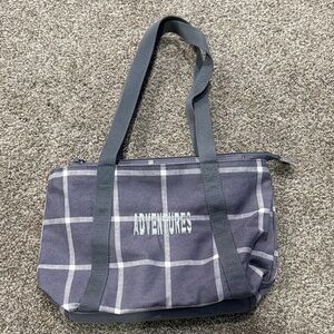 Thirty-One Navy Checkered Duffel Bag